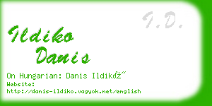 ildiko danis business card